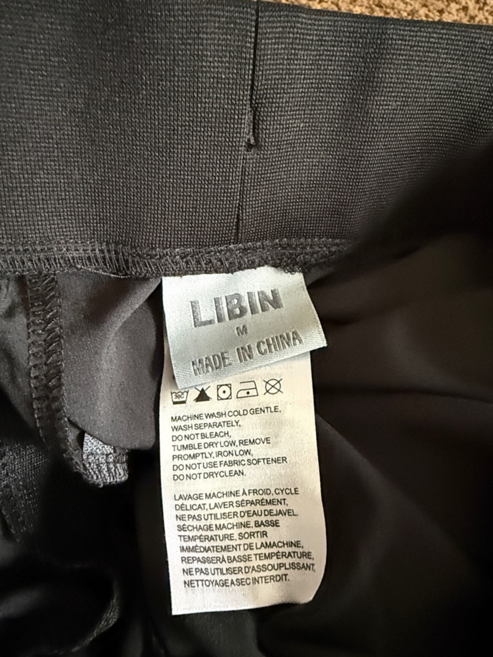 Women's black Cargo Joggers with Drawstring Waist - Picture 3 of 4